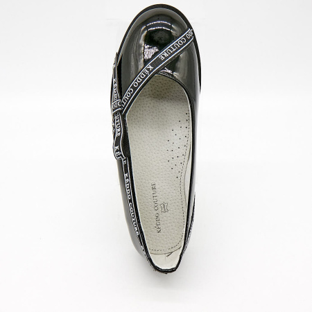 Туфли  Keddo  черный  кожа лаковая искусств. Z-100019 фото в интернет-магазине | Omadey.ru