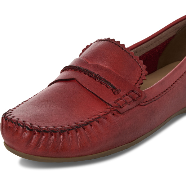 Фото Мокасины  Marco Tozzi  красный  кожа F-400597