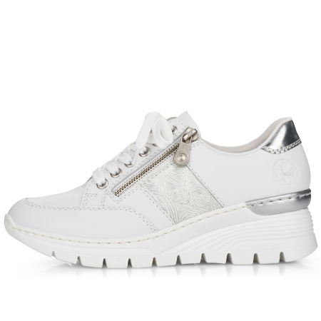 Кроссовки  Rieker  белый  кожа/кожа искусств. F-100104 фото в интернет-магазине | Omadey.ru