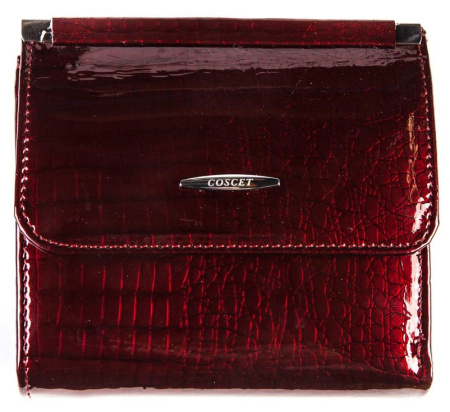 Кошелек  Coscet  бордовый  кожа лаковая искусств. c11967 фото в интернет-магазине | Omadey.ru