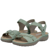 Босоножки  Rieker  зеленый  кожа искусств. F-401284 фото в интернет-магазине | Omadey.ru
