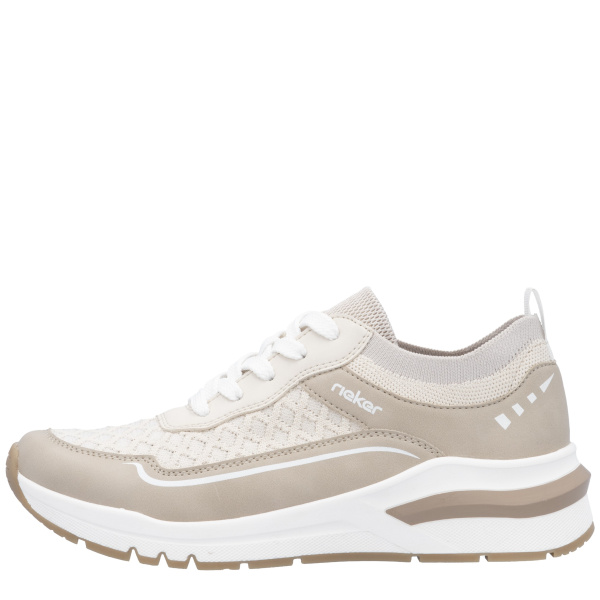 Фото Кроссовки  Rieker  бежевый  кожа искусств./текстиль F-400526 Фото Кроссовки  Rieker  бежевый  кожа искусств./текстиль F-400526