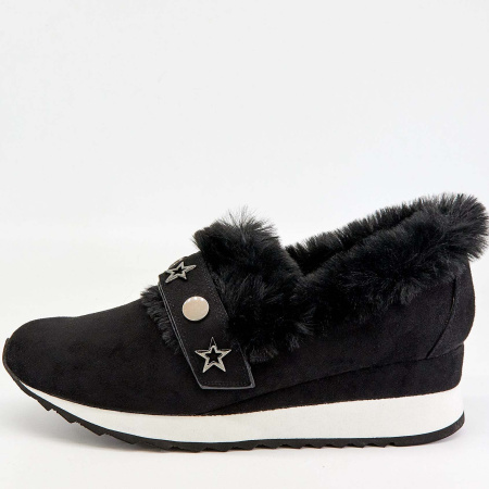 Туфли  Betsy  черный  замша искусств./искусств.мех Z-7146 фото в интернет-магазине | Omadey.ru