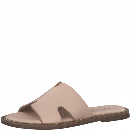 Шлепанцы  Tamaris  пудра  кожа F-90250 фото в интернет-магазине | Omadey.ru