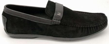 Мокасины  Lucido Vienno  черный  замша F-71086 фото в интернет-магазине | Omadey.ru