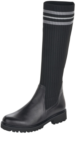 Сапоги  Remonte  черный  кожа/кожа искусств./текстиль Z-90225 фото в интернет-магазине | Omadey.ru