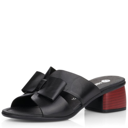 Шлепанцы  Remonte  черный  кожа F-400199 фото в интернет-магазине | Omadey.ru