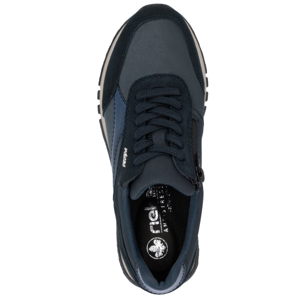 Фото Кроссовки  Rieker  синий  кожа/кожа искусств. F-400253