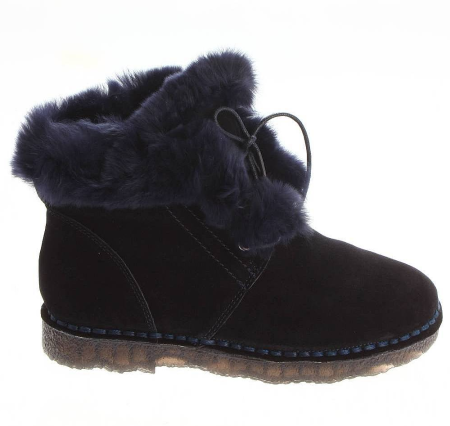 Ботинки  Baden  синий  кожа Z-89025 фото в интернет-магазине | Omadey.ru