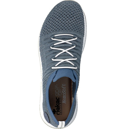 Кроссовки  женские Rieker  синий  кожа искусств./текстиль F-90111 фото в интернет-магазине | Omadey.ru