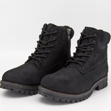 Ботинки  Keddo  черный  нубук искуств. Z-8880 фото в интернет-магазине | Omadey.ru