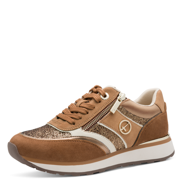 Фото Кроссовки Tamaris  коричневый  кожа искусств.  Z-400955
