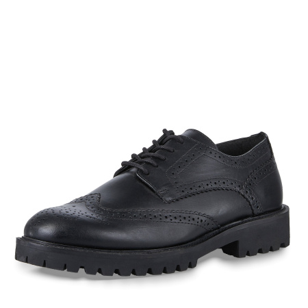 Полуботинки  Marco Tozzi  черный  кожа Z-400344 фото в интернет-магазине | Omadey.ru