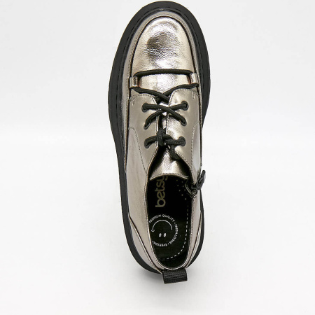 Туфли  Betsy  серебряный  кожа искусств. Z-100039 фото в интернет-магазине | Omadey.ru