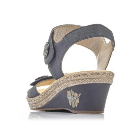 Босоножки  Rieker  синий  кожа/кожа искусств. F-91295 фото в интернет-магазине | Omadey.ru