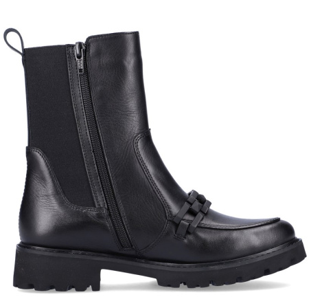 Ботинки  Remonte  черный  кожа Z-200102 фото в интернет-магазине | Omadey.ru