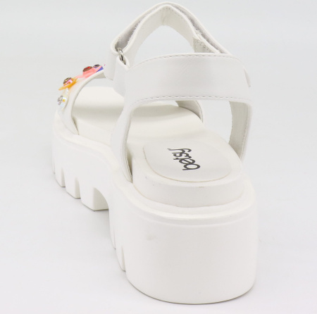 Сандалии  Betsy  белый  кожа искусств. F-70938 фото в интернет-магазине | Omadey.ru