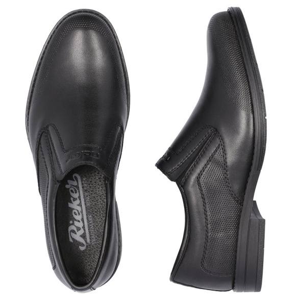 Фото Туфли  Rieker  черный  кожа F-300078