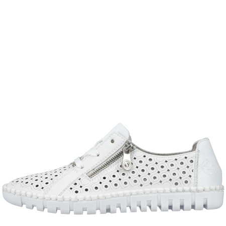 Кроссовки  Rieker  белый  кожа/кожа искусств. F-400182 фото в интернет-магазине | Omadey.ru
