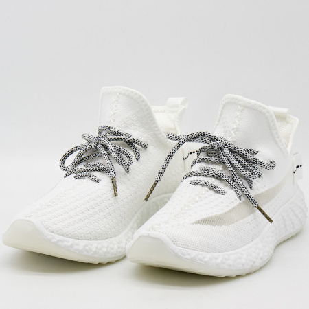 Кроссовки  женские Crosby  белый  текстиль F-90707 фото в интернет-магазине | Omadey.ru