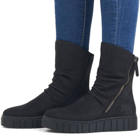 Ботинки  Rieker  черный  кожа Z-300150 фото в интернет-магазине | Omadey.ru