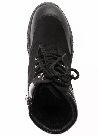 Ботинки  Keddo  черный  нубук искусств./иск.кожа Z-100840 фото в интернет-магазине | Omadey.ru