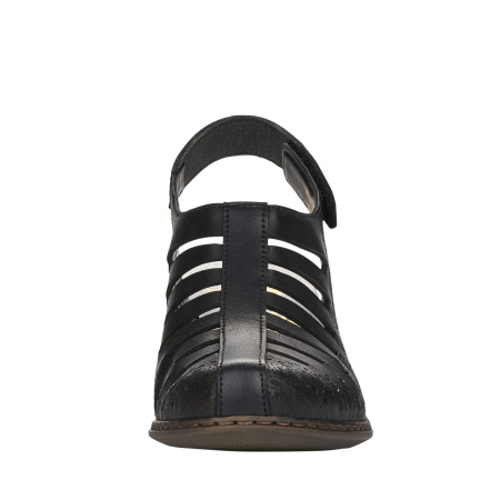 Туфли летние  Rieker  черный  кожа/кожа искусств. F-400521 фото в интернет-магазине | Omadey.ru