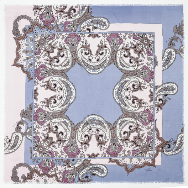 Фото Платок Fabretti голубой  c15660