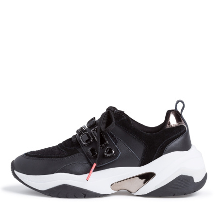 Кроссовки  Tamaris  черный  кожа F-80251 фото в интернет-магазине | Omadey.ru