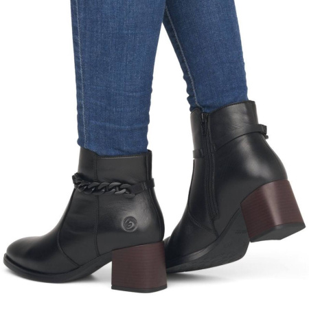 Ботинки  Remonte  черный  кожа/кожа искусств. Z-300025 фото в интернет-магазине | Omadey.ru