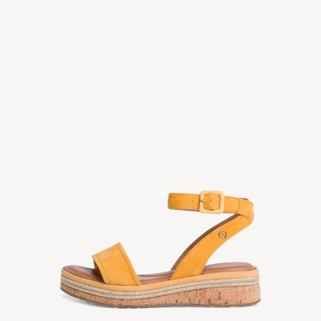 Сандалии  Tamaris  желтый  кожа F-90752 фото в интернет-магазине | Omadey.ru