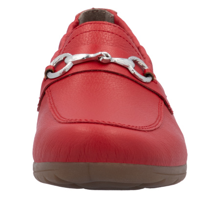 Мокасины  Rieker  красный  кожа/кожа искусств. F-400223 фото в интернет-магазине | Omadey.ru