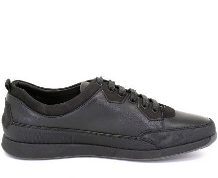 Полуботинки  Tesoro  черный  кожа искусств./иск. нубук Z-8358 фото в интернет-магазине | Omadey.ru