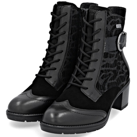 Ботинки  Remonte  черный  кожа/кожа искусств. Z-400835 фото в интернет-магазине | Omadey.ru