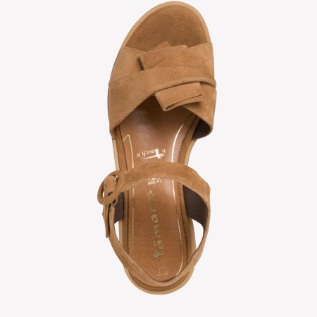 Босоножки  Tamaris  коричневый  замша F-80933 фото в интернет-магазине | Omadey.ru