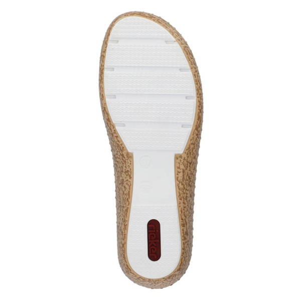 Фото Туфли летние  Rieker  белый  кожа F-400081