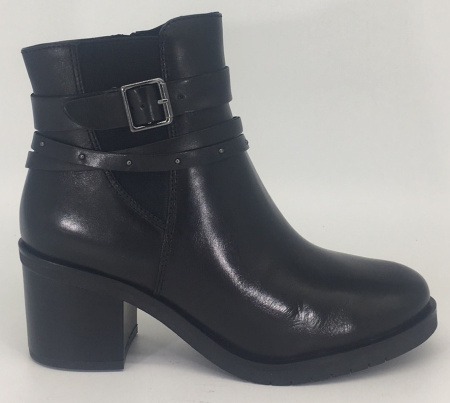 Ботильоны  Caprice  черный  кожа Z-8785 фото в интернет-магазине | Omadey.ru