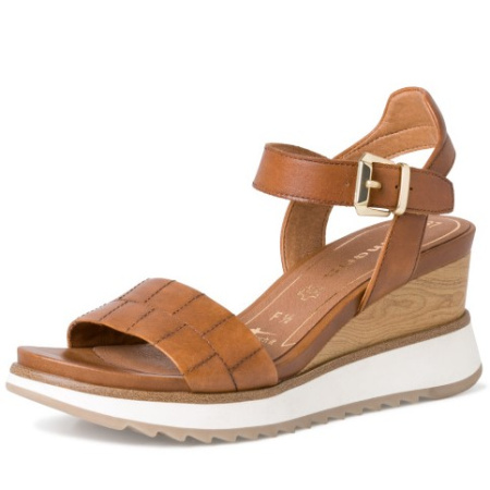 Босоножки  Tamaris  коричневый  кожа F-100316 фото в интернет-магазине | Omadey.ru