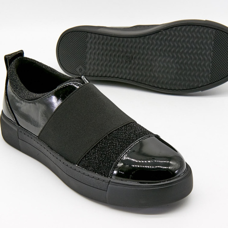 Туфли  Betsy  черный  кожа лаковая искусств. Z-100040 фото в интернет-магазине | Omadey.ru