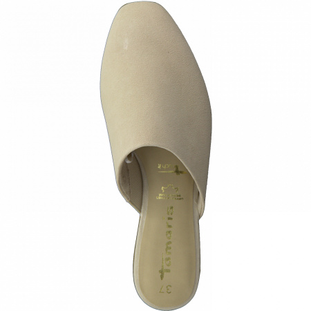 Домашние тапочки  Tamaris  бежевый  кожа F-90745 фото в интернет-магазине | Omadey.ru