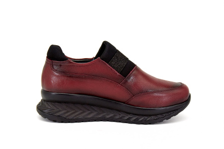 Полуботинки  Rovigo  бордовый  кожа Z-8221 фото в интернет-магазине | Omadey.ru