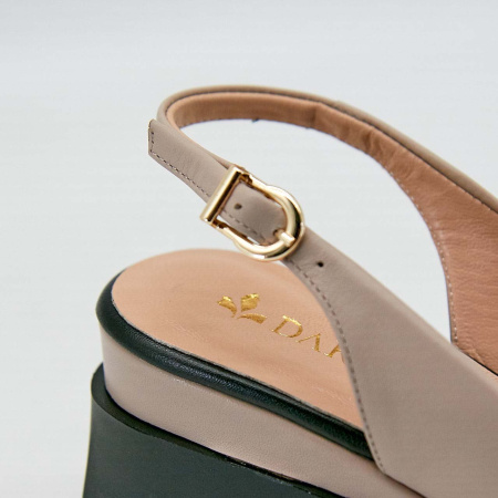 Босоножки  Dakkem  бежевый  кожа F-90515 фото в интернет-магазине | Omadey.ru