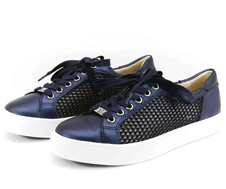 Кеды  Caprice  синий  кожа F-80178 фото в интернет-магазине | Omadey.ru