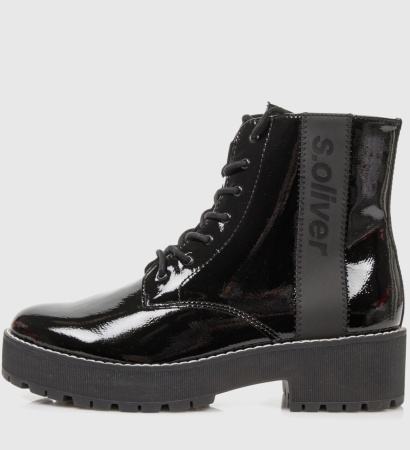 Ботинки  S.Oliver  черный  иск. материал Z-90191 фото в интернет-магазине | Omadey.ru