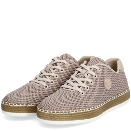 Кеды  Rieker  розовый  кожа искусств./текстиль F-300517 фото в интернет-магазине | Omadey.ru