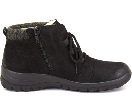 Ботинки  Rieker  черный  кожа/кожа искусств./текстиль Z-8198 фото в интернет-магазине | Omadey.ru