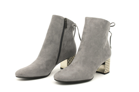 Полусапоги  Tamaris  серый  текстиль Z-8017 фото в интернет-магазине | Omadey.ru