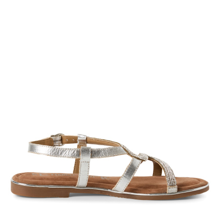 Сандалии  Marco Tozzi  серебряный  кожа F-401078 фото в интернет-магазине | Omadey.ru