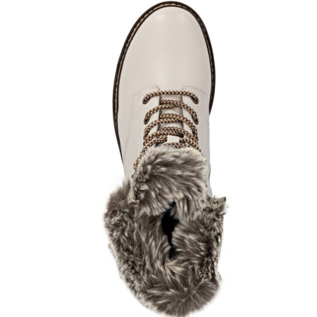 Ботинки  Remonte  белый  кожа/кожа искусств.  Z-400100 фото в интернет-магазине | Omadey.ru