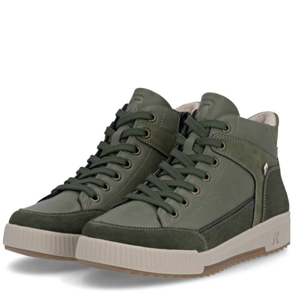 Фото Ботинки  Rieker-Sport  зеленый  кожа/кожа искусств. Z-400877